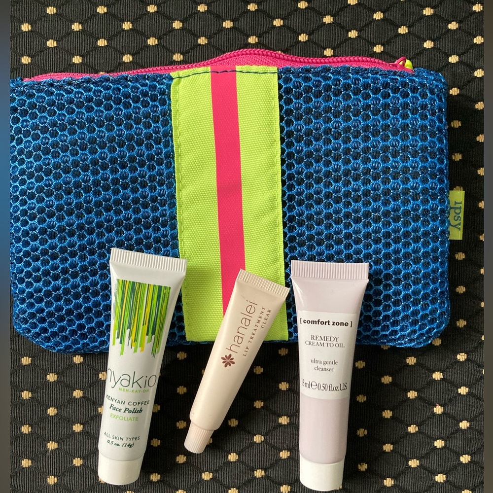 Lot of 4 NEW ITEMS Nyakio/ hanalei/ [comfort zone] Glam Bag ALL NEW ALL SEALED